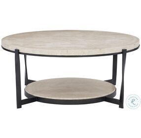 Berkshire Neutral Stone And Aged Pewter 43" Cocktail Table