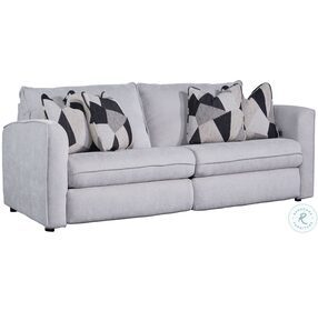 Dax Glam Squad Oyster 86" Double Power Reclining Sofa with Pillows