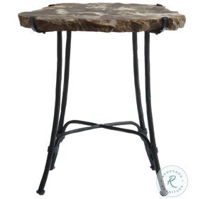 Petrified Natural Small Side Table