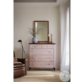 Moment Of Hope Pink And Brown 5 Drawer Chest