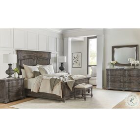 Traditions Rich Brown California King Panel Bed