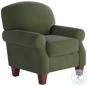 Bella Green Forrest Round Arm Accent Chair