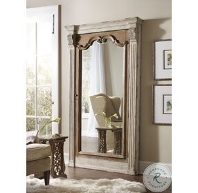 Chatelet Caramel Froth And Paris Vintage Floor Mirror With Jewelry Armoire Storage