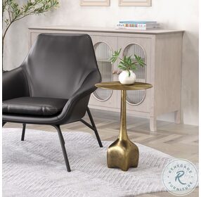 Lexi Antique Brass Side Table