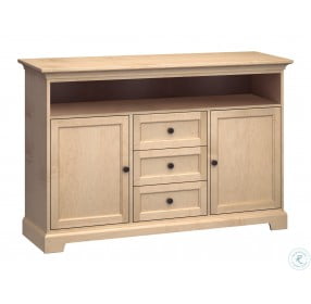 Beige 3 Drawer Tall Console