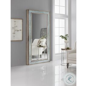 McAlister Silver Floor Mirror With Jewelry Storage