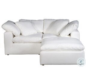 Clay White Livesmart Fabric Nook Modular RAF Sectional
