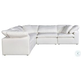 Clay White Livesmart Fabric Classic Modular Sectional