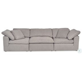 Terra Condo Light Grey Fabric Modular Sofa