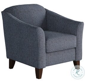 Sugarshack Blue Navy Barrel Back Accent Chair