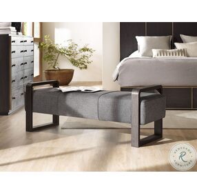 Curata Deep Brown upholstered Bench