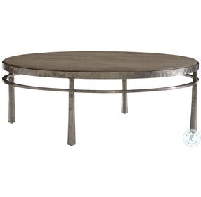 Aventura Marcona And Frosted Nickel Occasional Table Set