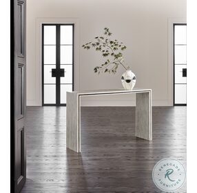 Stanway Black And White Bone Hall Console Table