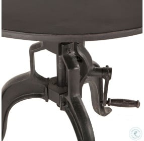 Artezia Black Large Adjustable Crank Side Table