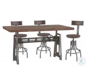Artezia Weathered Gray 60" Desk With Adjustable Crank