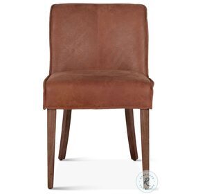 Avery Tan Leather Side Chair Set Of 2