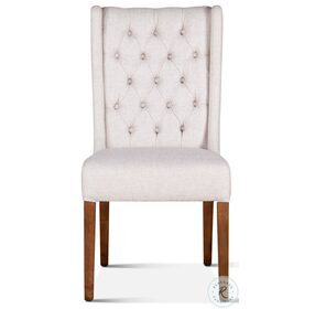 Chloe Off White Linen Dining Chair Set Of 2