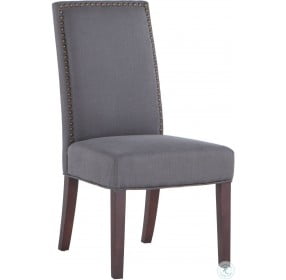 Jona Grey Linen Side Chair Set of 2