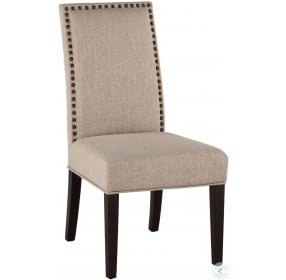 Jona Beige Linen Side Chair Set of 2