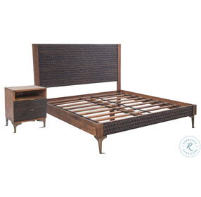 Vallarta Two Tone Bronze Queen Panel Bed