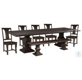 Toulon Vintage Brown 120" Dining Table