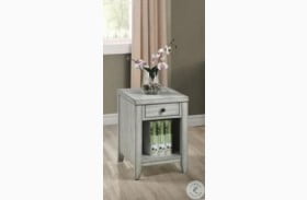 Summer Winds Gray Chairside Table