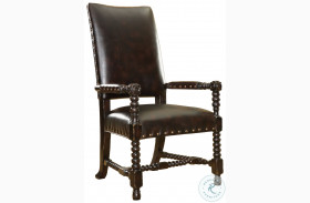 Kingstown Rich Tamarind Edwards Leather Arm Chair