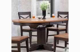 Choices Black Oak 42" Extendable Dining Table