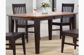 Choices Black Oak 47" Extendable Dining Table