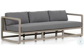 Callan Charcoal and Weathered Grey Outdoor Sofa
