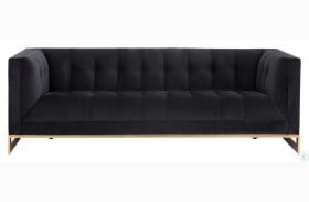 Ekon Abbington Black Sofa