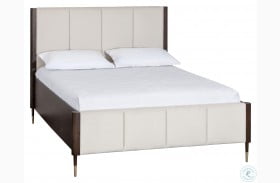 Lonnie Polo Club Muslin Queen Upholstered Panel Bed