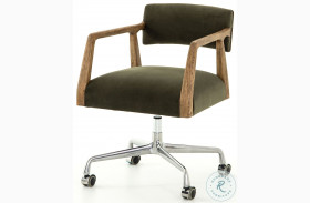 Tyler Modern Velvet Loden Desk Chair