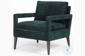 Olson Emerald Worn Velvet Chair