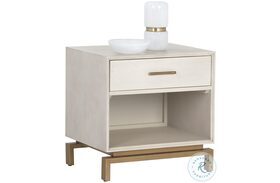 Valence Taupe Nightstand