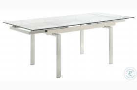 Wexford Chrome Extendable Dining Table