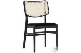 Annex Velvet Black Dining Chair Set of 2
