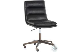 Stinson Bravo Black Faux Leather Adjustable Office Chair