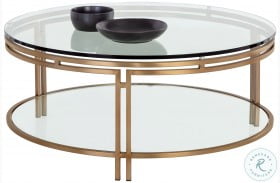 Andros Antique Brass Coffee Table