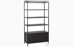 Norwood Brown And Black Bookcase
