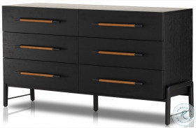 Rosedale Ebony Oak 6 Drawer Dresser