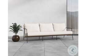 Milan Stinson White Outdoor Sofa