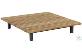 Geneve Natural And Dark Gray Outdoor Coffee Table