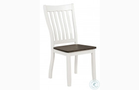 Kingman Espresso And White Dining Chair Set Of 2
