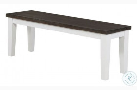 Kingman Espresso And White Dining Bench