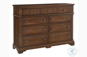 Heritage Amish Cherry 9 Drawer Dresser