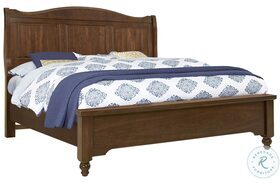 Heritage Amish Cherry King Sleigh Bed