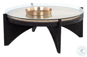 Adora Clear And Black Coffee Table