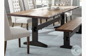 Bexley Natural Honey and Espresso Dining Table
