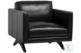 Rogers Cortina Black Arm Chair